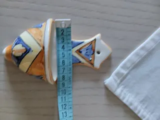 Acquasantiera ceramica decorata