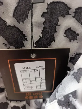 Camicia donna RED APPLE oversize fantasia maculata