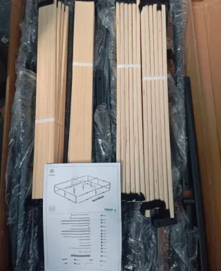 Somier Zinus Joseph 135x190 cm Negro