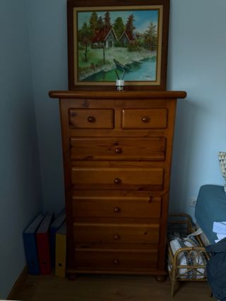 Cajonera de madera de pino