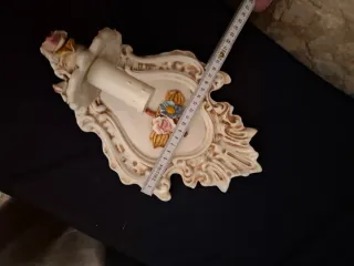 Applique ceramica floreale anni '90