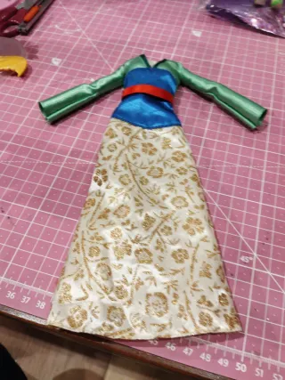 Vestido Mulan para Muñecas