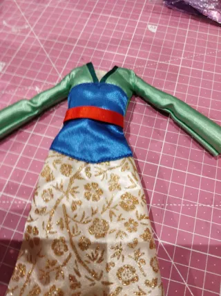 Vestido Mulan para Muñecas