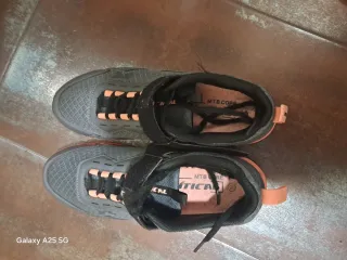 Zapatillas Spinning Talla 38 Gris/Naranja