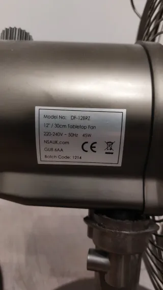 Ventilador Metálico Estilo Industrial 45W