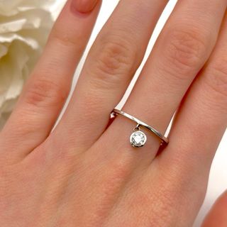 Anillo de oro 18kt con de diamante