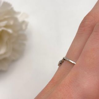 Anillo de oro 18kt con de diamante