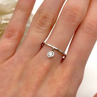 Anillo de oro 18kt con de diamante