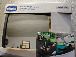 Espejo vigilabebés coche asiento trasero