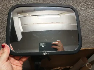 Espejo vigilabebés coche asiento trasero