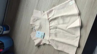 Vestido bebé niña rosa 9 meses