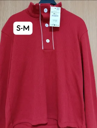 Polo Zara Hombre Talla S-M Rojo