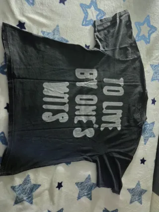 Camiseta PULL&BEAR STWD Negra y Rosa