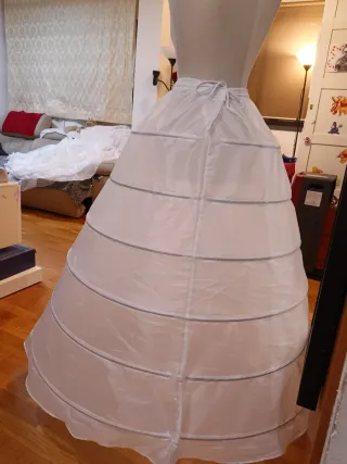 Cancán blanco para falda voluminosa