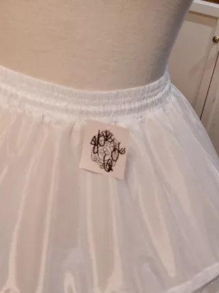 Cancán blanco para falda voluminosa