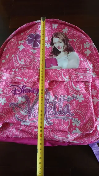 Mochila Escolar Disney Violetta Rosa