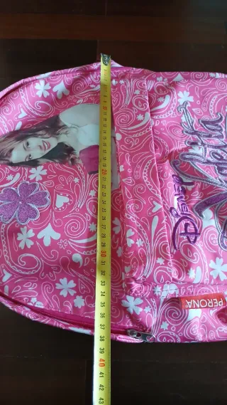 Mochila Escolar Disney Violetta Rosa