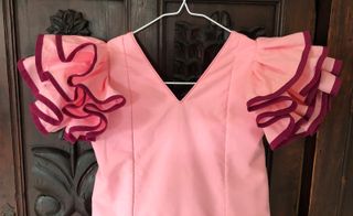 Traje Flamenca pintado a mano T4-6 años