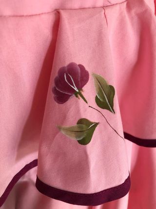 Traje Flamenca pintado a mano T4-6 años