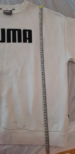 Sudadera Puma Talla L Blanca Hueso