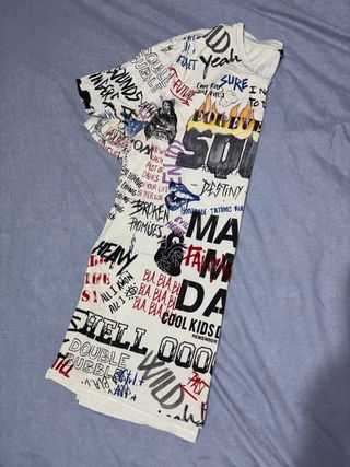 Camiseta Estampada Graffiti Forever Young Squad