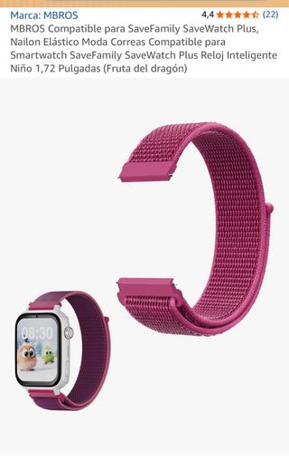 Pulsera MBROS Nailon Elástico SaveFamily Plus