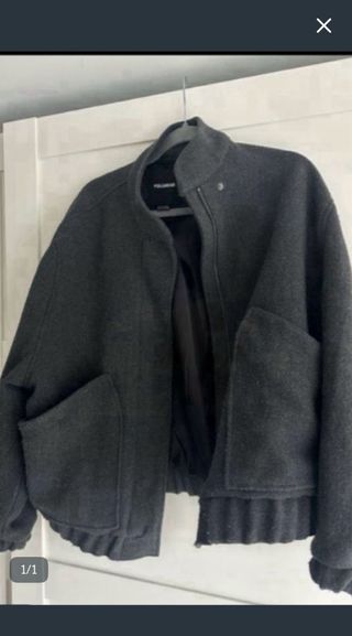 Chaqueta bomber gris