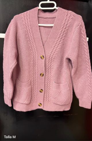 Jersey rosa trenzado talla M