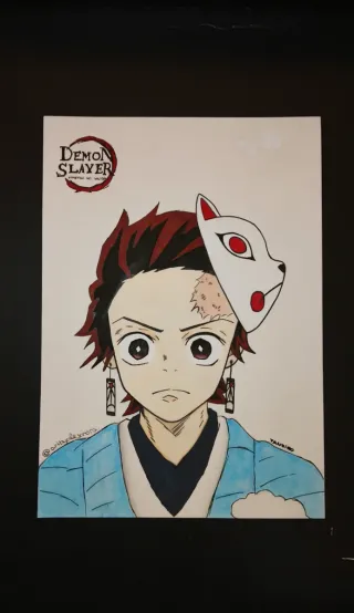 Dibujo anime Demon Slayer