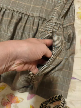 Vestido cuadros Zara