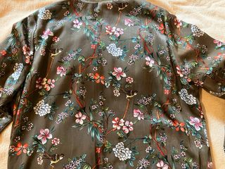 Chaqueta Bomber Naf Naf Estampado Floral Japonés