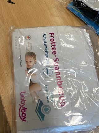 Babybay lenzuolo inferiore in cotone, bianco, 81 x...