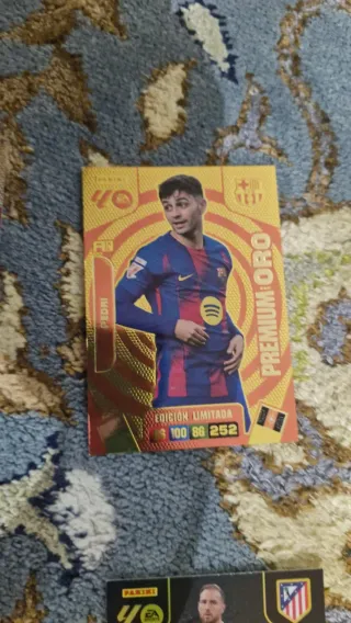 Cromo Pedri Premium Oro Panini Liga