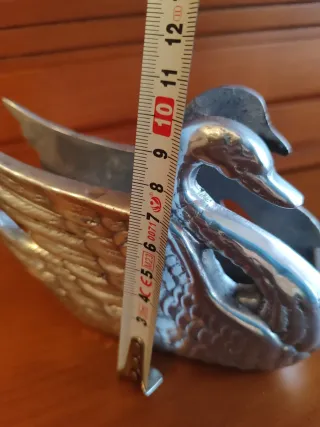 Servilletero Cisne Metal Plateado