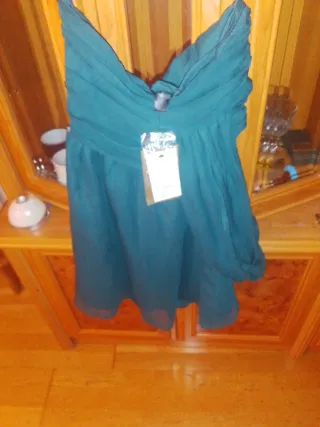 Vestido de fiesta verde verde