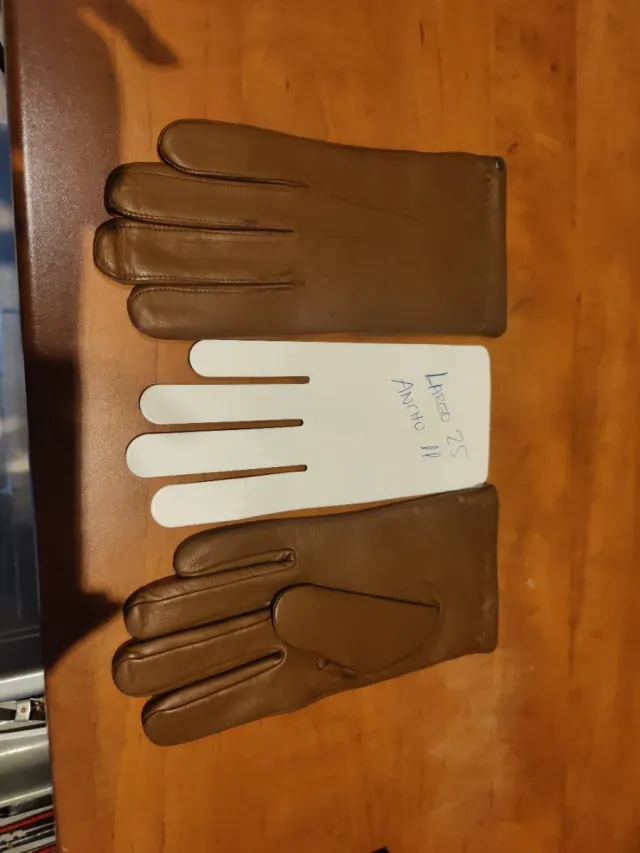 Guantes de Piel Isotoner Marrones Nuevos sin estre