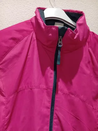 Cortavientos mujer rosa