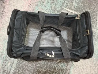 Transportín para mascotas negro