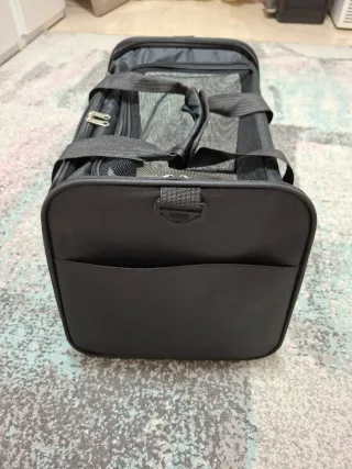 Transportín para mascotas negro