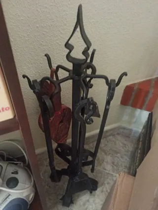 Set accesorios chimenea hierro