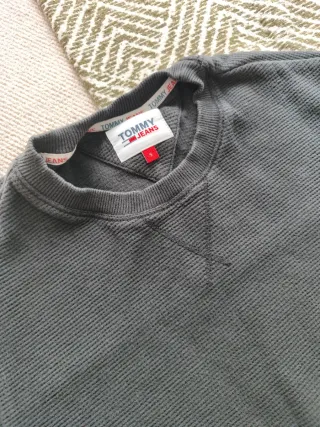 Sudadera Tommy Jeans Talla S Gris