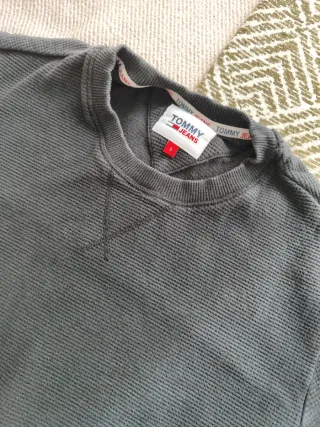 Sudadera Tommy Jeans Talla S Gris