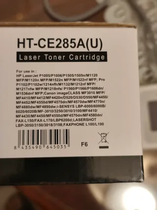 PACK DE 2 UNIDADES. Tóner Compatible HP 285A(U)