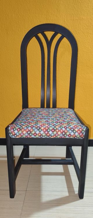 Sillas de restaurante madera y tela