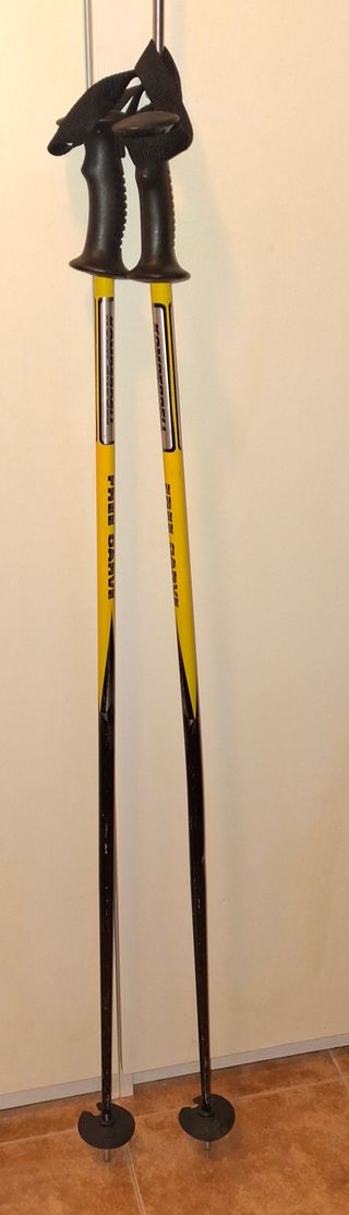 Bastones de esquí amarillos 120cm