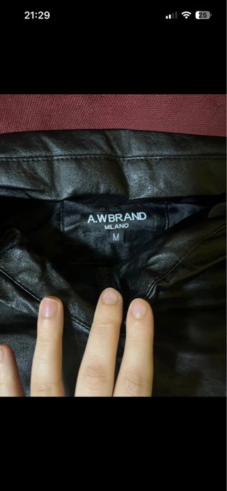 Giubbotto A.W. Brand Milano Uomo M Nero