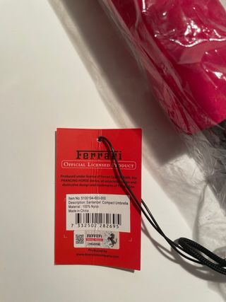 Paraguas Ferrari Rojo