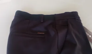 Pantalón Punto Roma Azul Marino Talla M