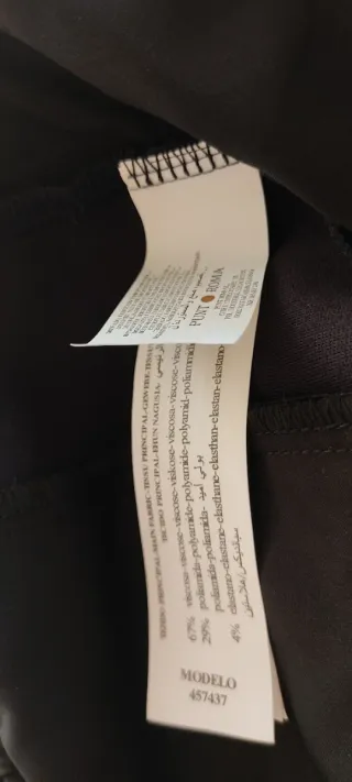 Pantalón Punto Roma Azul Marino Talla M