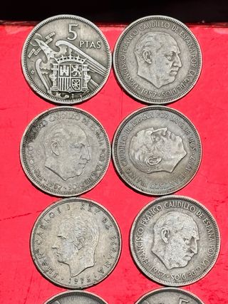 Moneda 5 Pesetas Franco 14